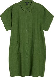 Eileen Fisher Organic Linen Shirtdress