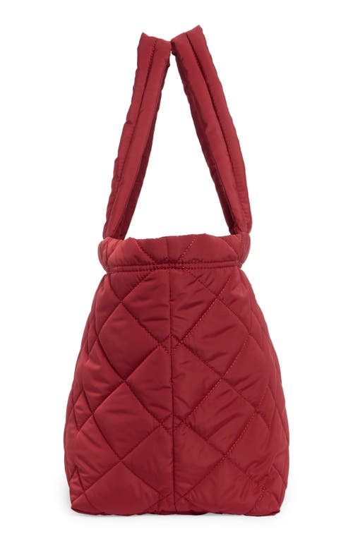 Marc Jacobs Medium Quilted Nylon Tote In Red