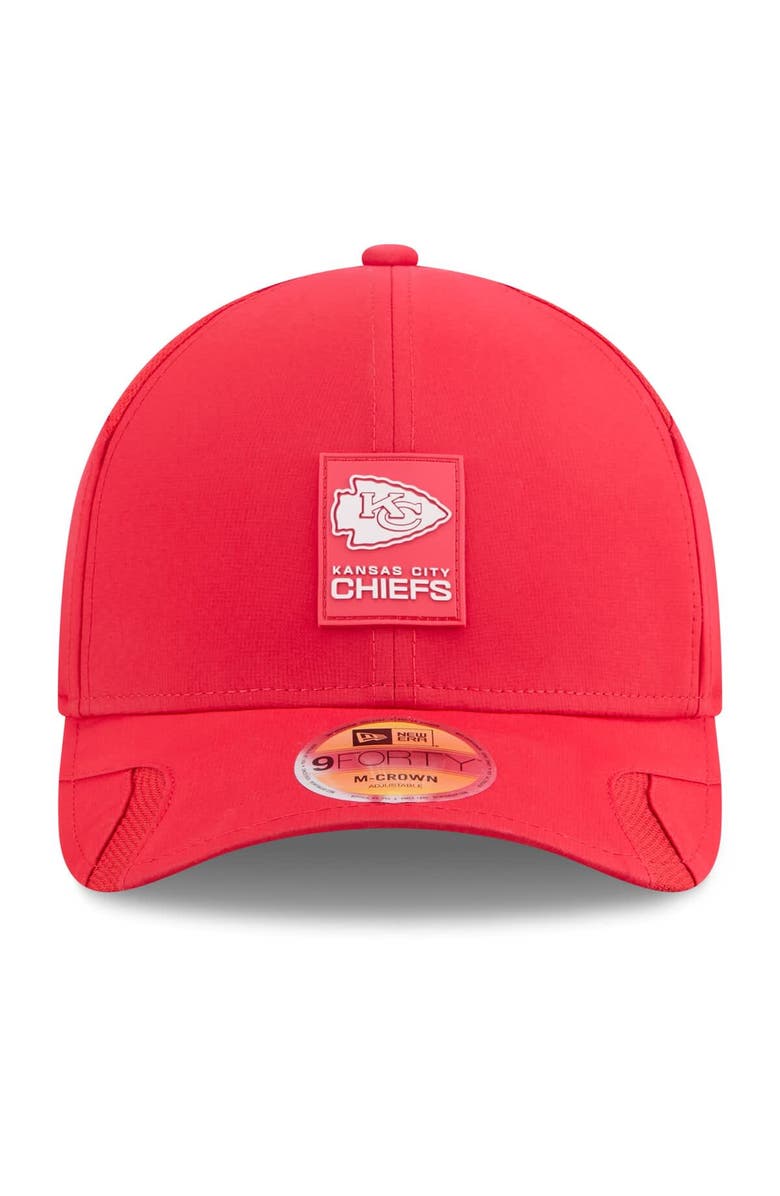 New Era Men's New Era Red Kansas City Chiefs 2025 Sideline M-Crown 9FORTY Adjustable Hat, Alternate, color, Red