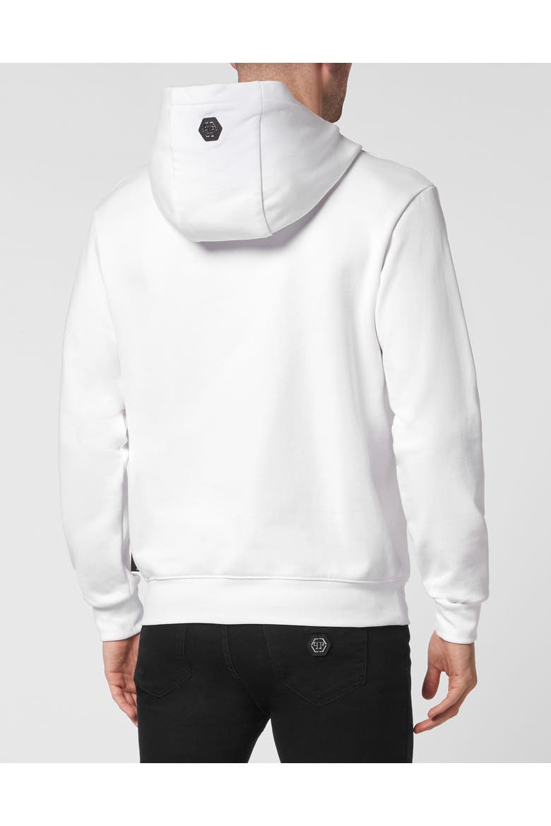 Hoodie Sweatshirt Men, Alternate, color, white