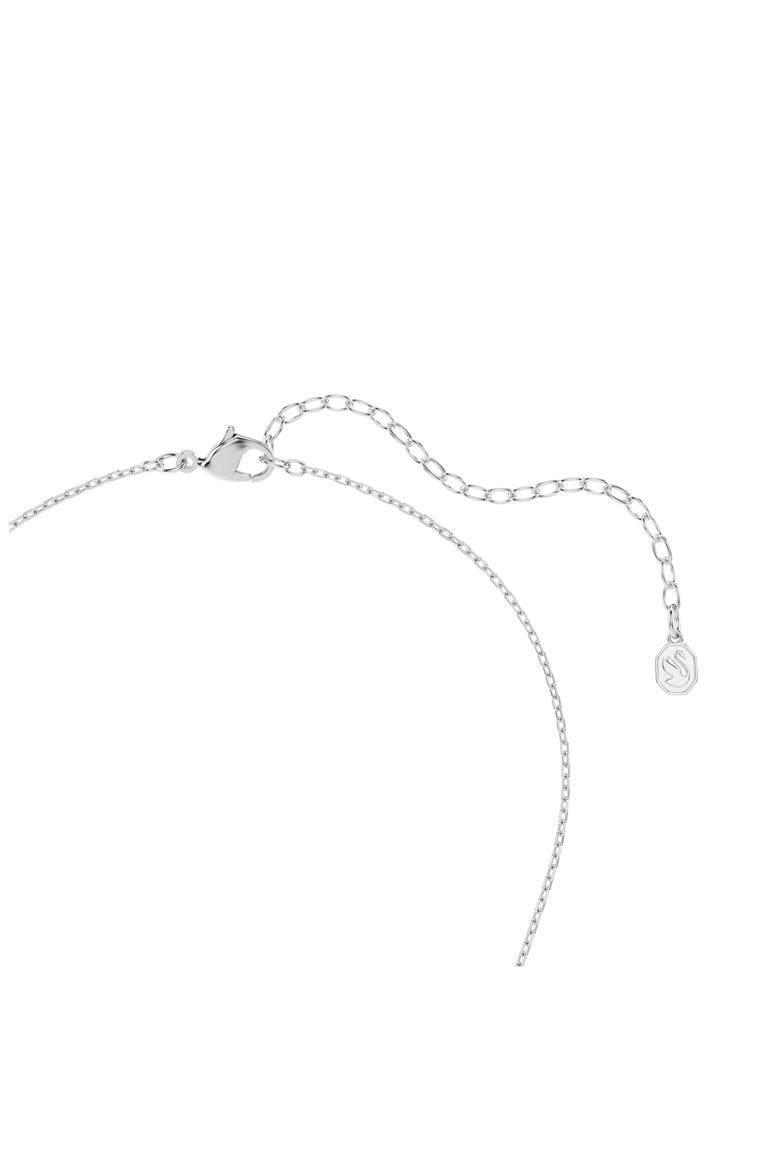 Hyperbola Ring Pendant Necklace, Alternate, color, WHITE/ SILVER