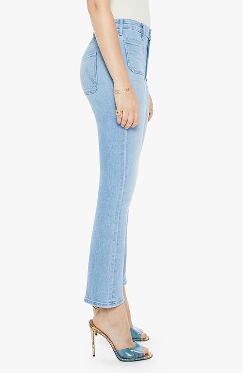 Mother The Hustler Patch Pocket Ankle Bootcut Jeans In Tune In Tune Out