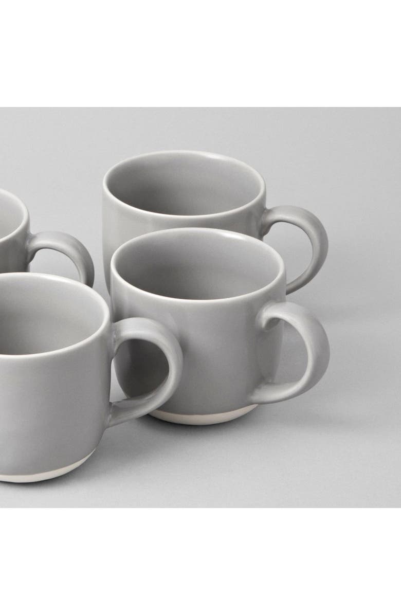 Fable The Mugs Set of 4 Mugs, Alternate, color, Dove Grey