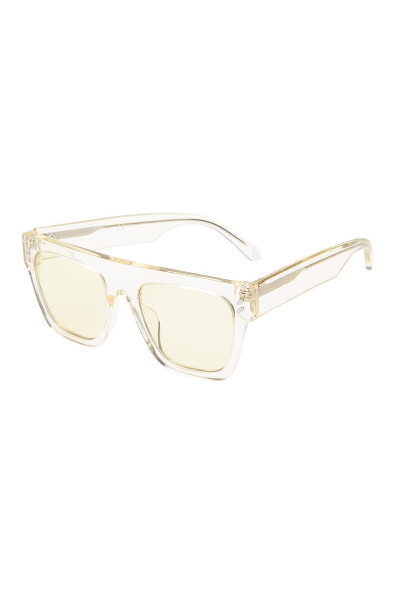 45mm Square Sunglasses, Main, color, LIGHT YELLOW