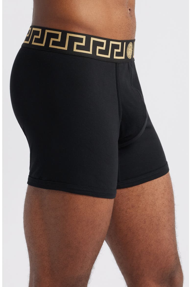 Greek Key Jersey Boxer Briefs, Alternate, color, BLACK GOLD GREEK KEY