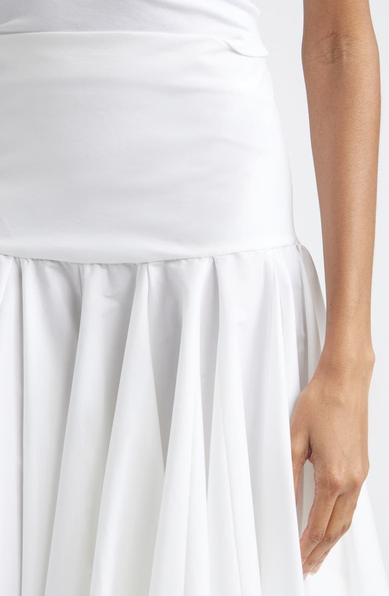 Jacquemus Le Jupon Asymmetric Midi Skirt, Alternate, color, White