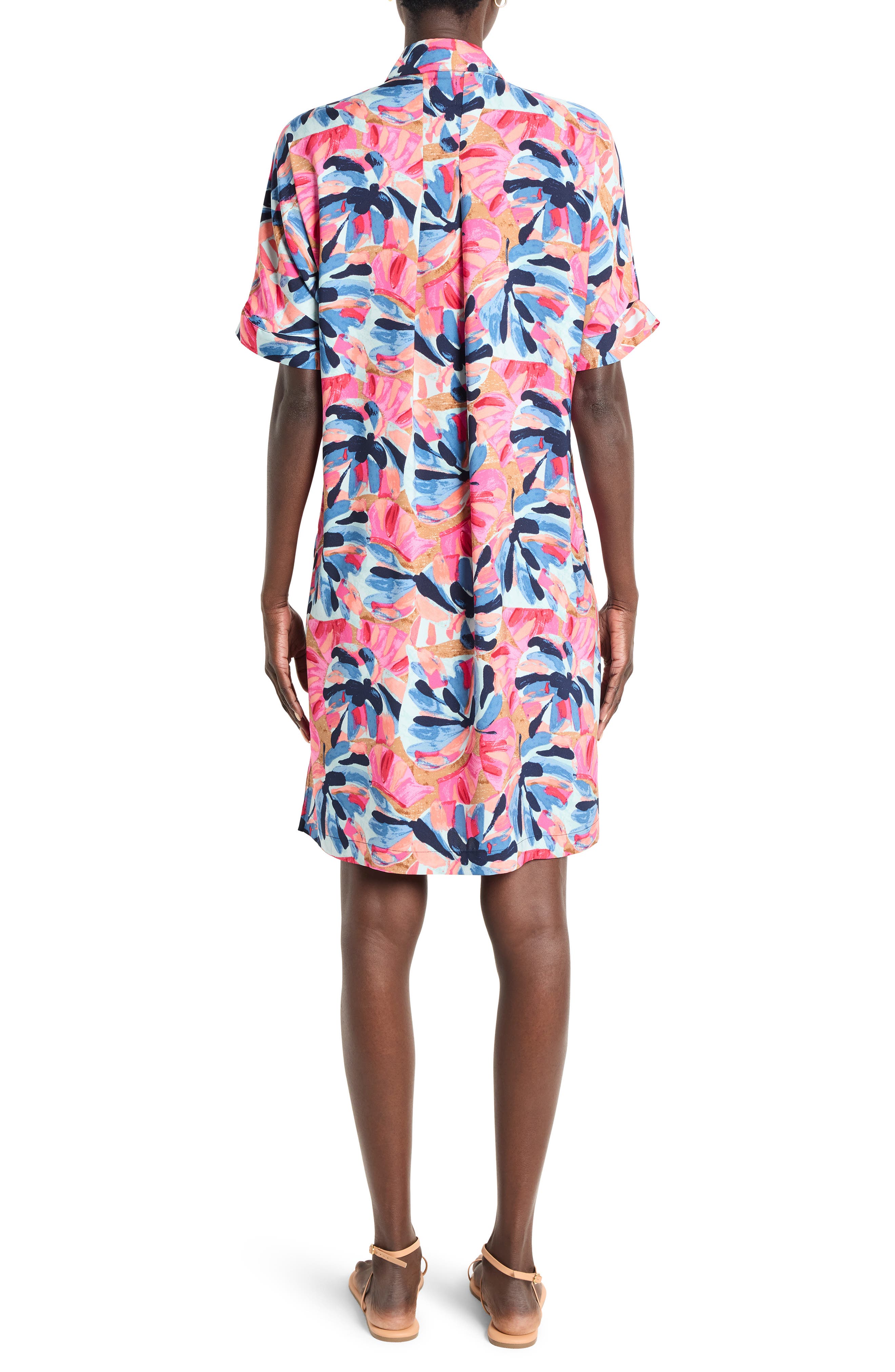 Firework Foliage Polished Devo Shirtdress - image 2