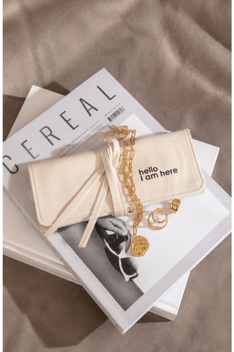 Jewellery Travel Roll, Alternate, color, Beige