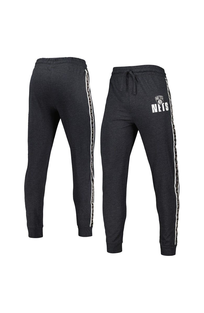 CONCEPTS SPORT Men's Concepts Sport Charcoal Brooklyn Nets Team Stripe Jogger Pants, Main, color, Charcoal