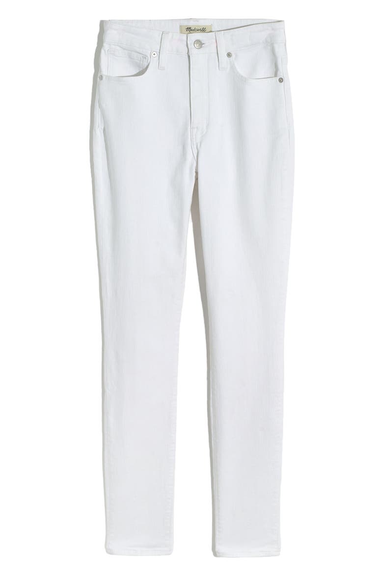 Curvy High Waist Skinny Jeans, Alternate, color, PURE WHITE