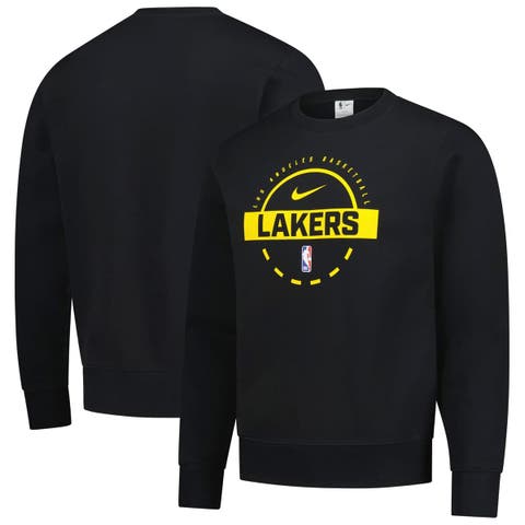 Men's Nike  Black Los Angeles Lakers 2025/26 Authentic Practice Club Sweatshirt