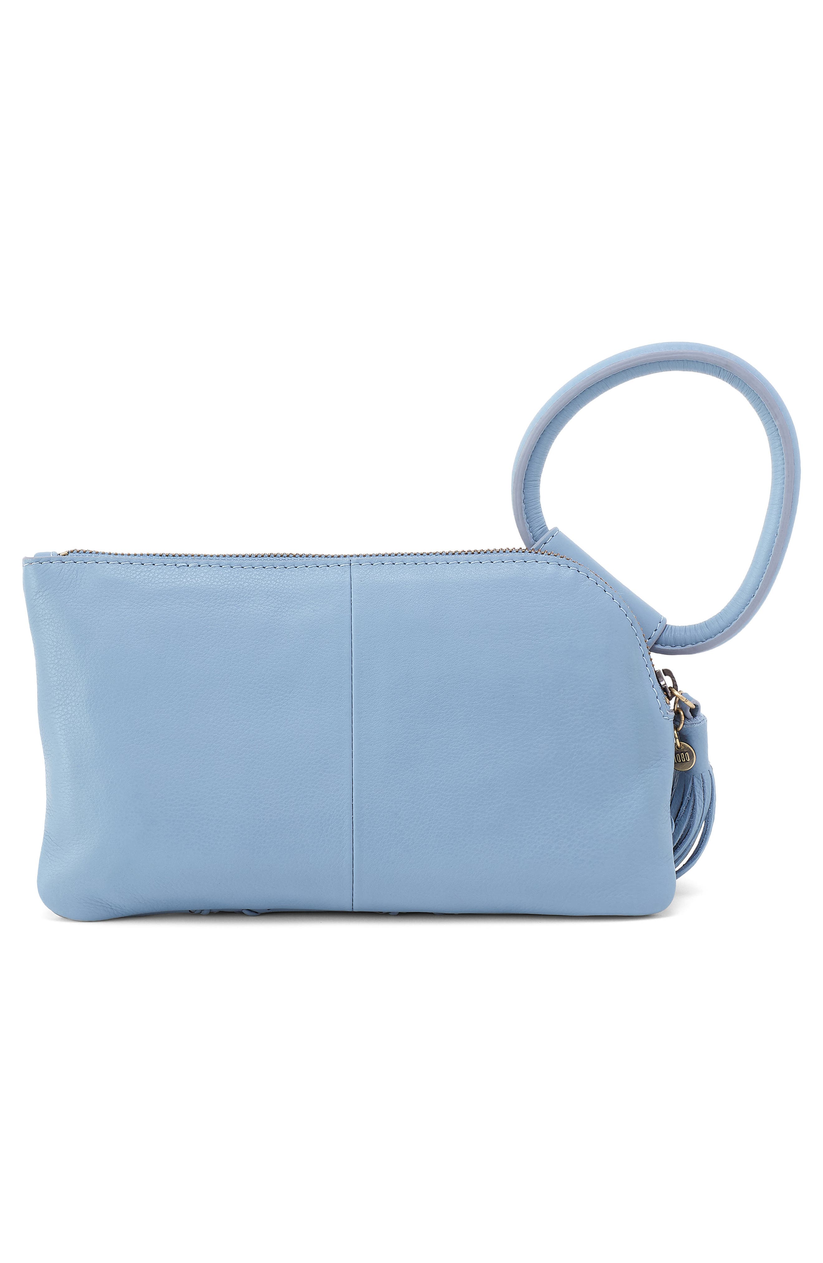 HOBO Sable Leather Wristlet, Alternate, color, Bluebell