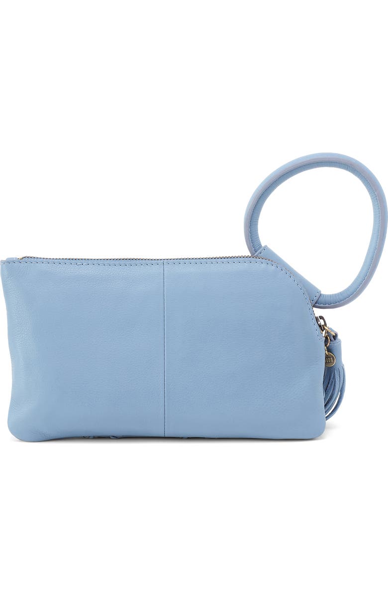 HOBO Sable Leather Wristlet, Alternate, color, Bluebell