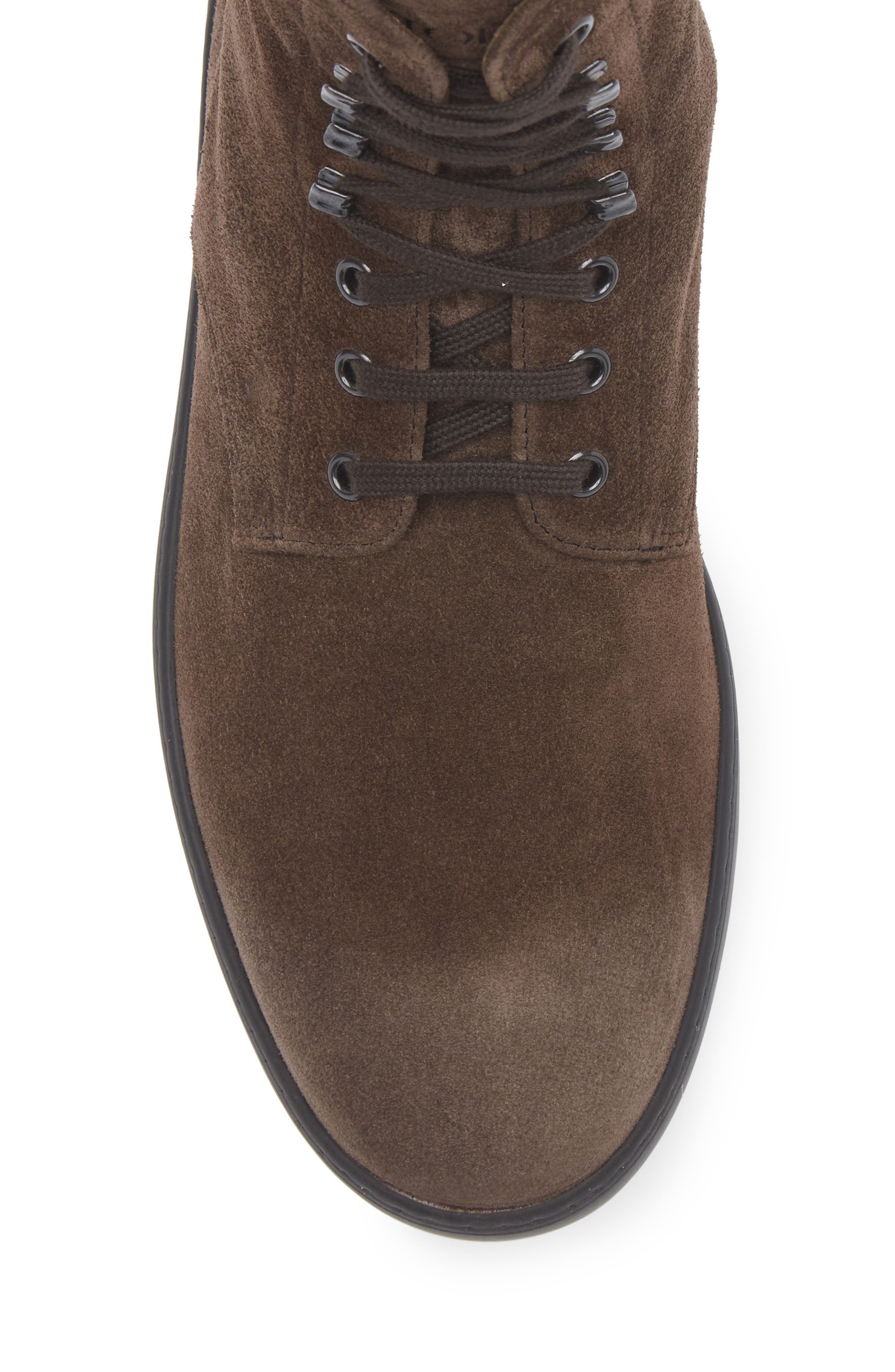 Tod's Winter Gommino Lace-Up Boot, Alternate, color, Testa Moro