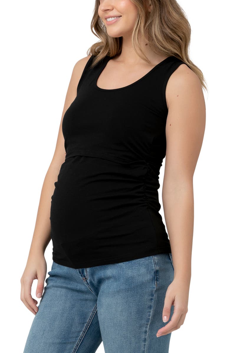 Ripe Maternity Organic Nursing Tank, Alternate, color, Black