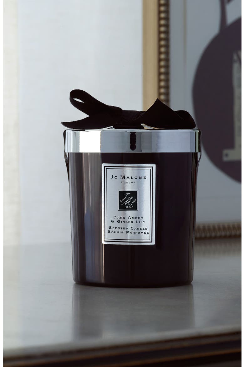 Dark Amber & Ginger Lily Scented Home Candle, Alternate, color, NO COLOR