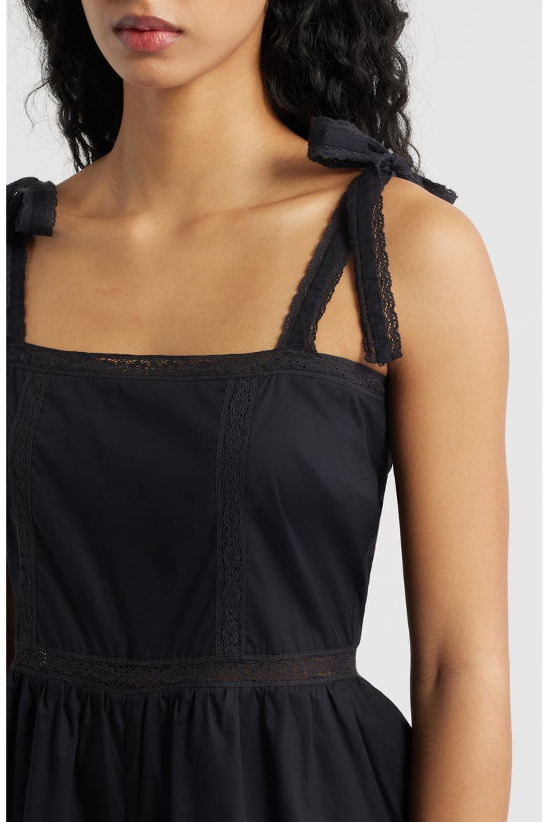 Emilia Cotton Romper, Alternate, color, FRESCO LACE BLACK