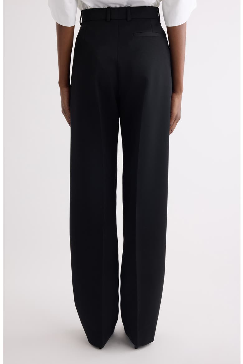 Cocoon Wool Grain de Poudre Pants, Alternate, color, BLACK