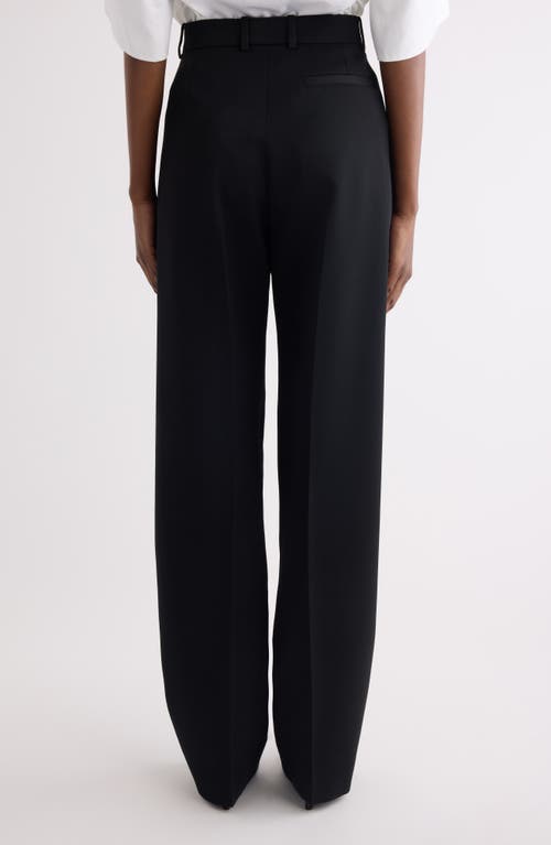 Givenchy Cocoon Wool Grain De Poudre Pants In Black