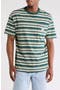 Stripe Patch Pocket Cotton T-Shirt
