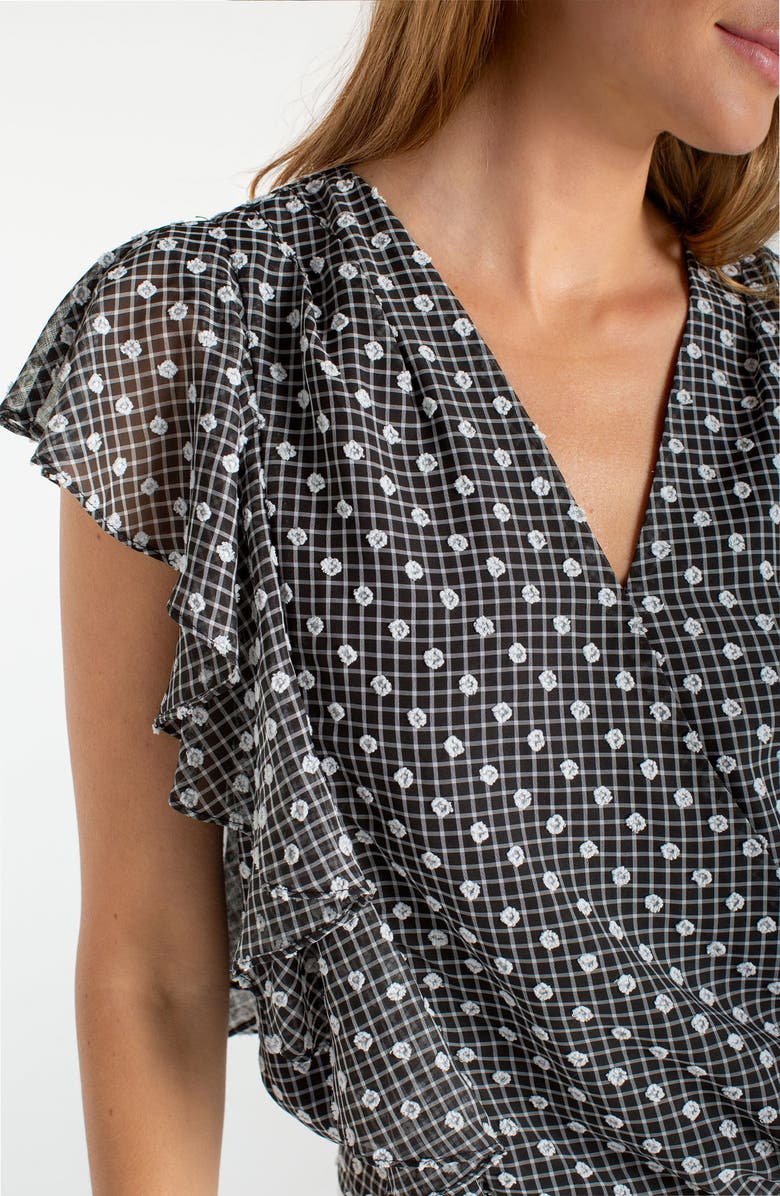 Liverpool Los Angeles Ruffle Dobby Top, Alternate, color, 