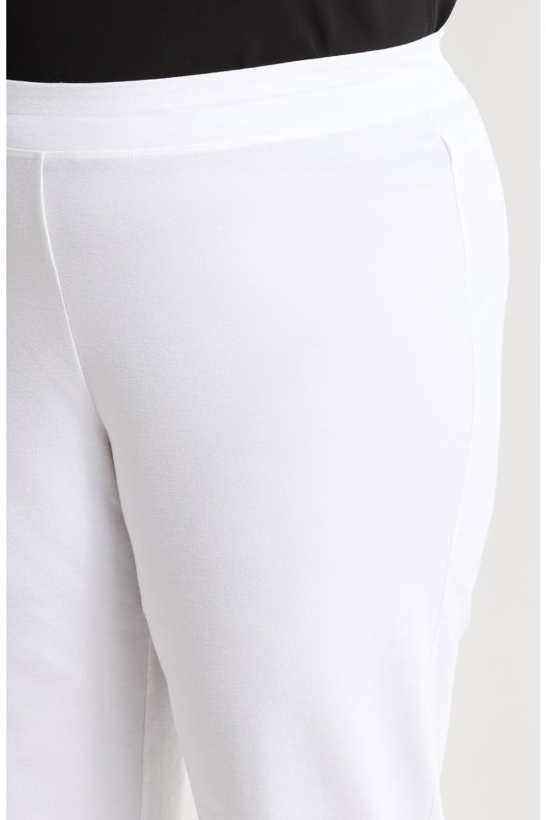 Stretch Crepe Slim Ankle Pants, Alternate, color, WHITE
