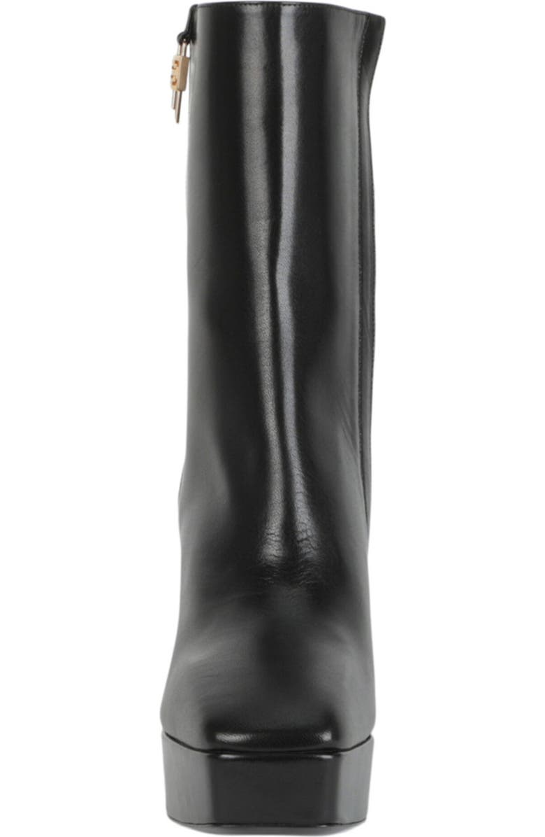 Givenchy G Lock Platform Leather Boot, Alternate, color, Black