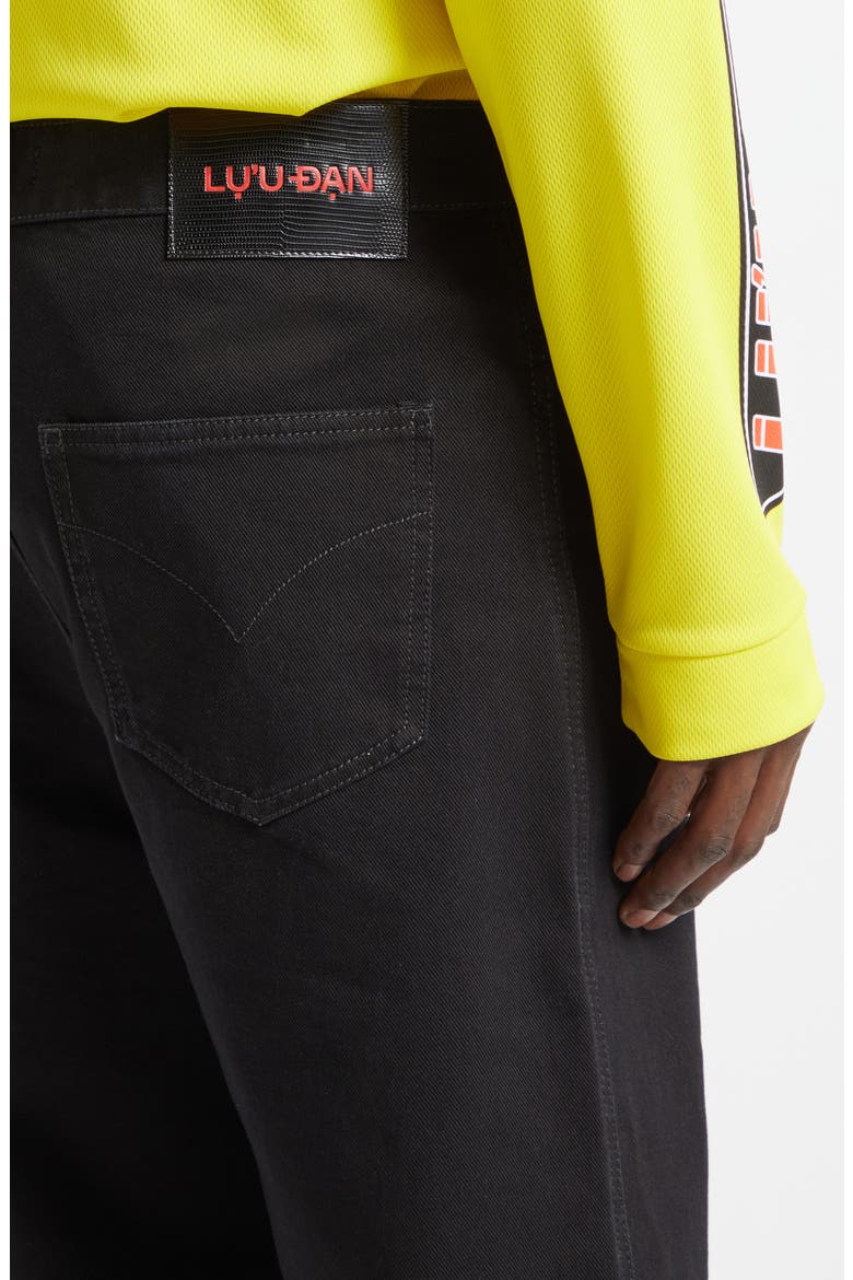 Phat Slouchy Flare Jeans, Alternate, color, BLACK RINSE