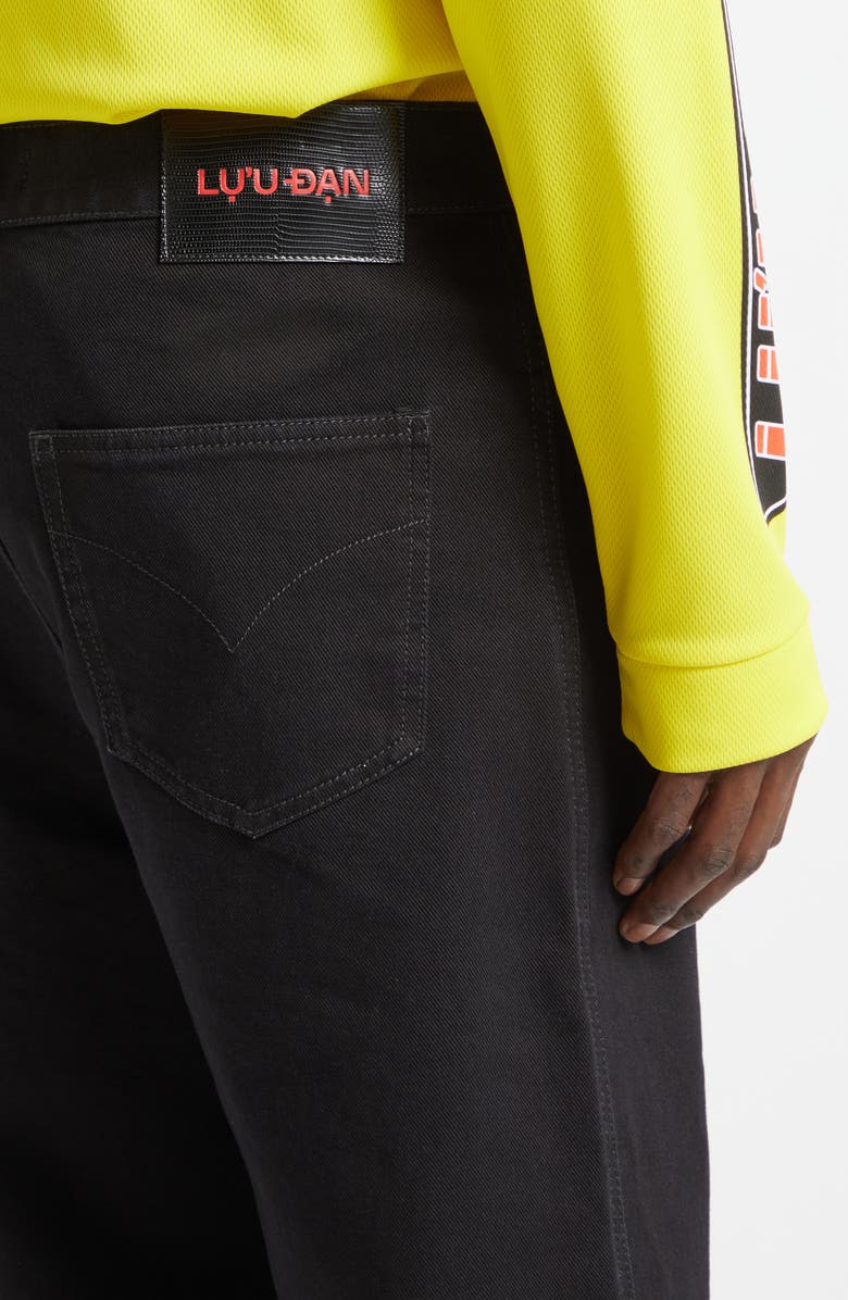 LU'U DAN Phat Slouchy Flare Jeans, Alternate, color, Black Rinse