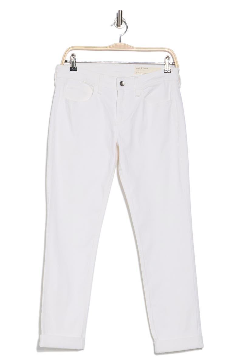 rag & bone Dylan Low Rise Boyfriend Jeans, Alternate, color, White