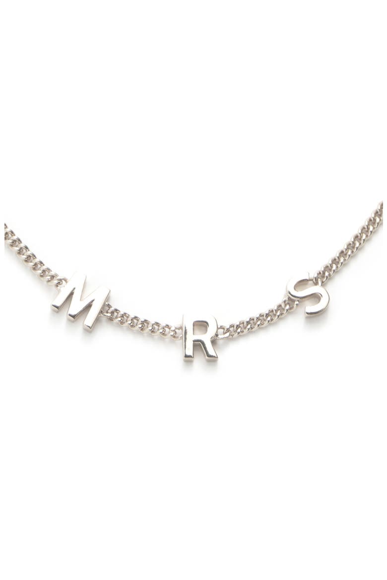 Mrs Chain Necklace, Main, color, RHODIUM