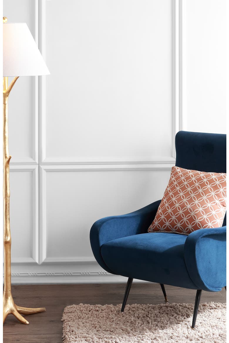Arbor 63.5" Faux Bois Resin LED Floor Lamp, Gold Leaf, Alternate, color, Gold leaf