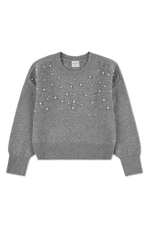 Kids' Sparkle Crewneck Sweater (Little Kid & Big Kid)