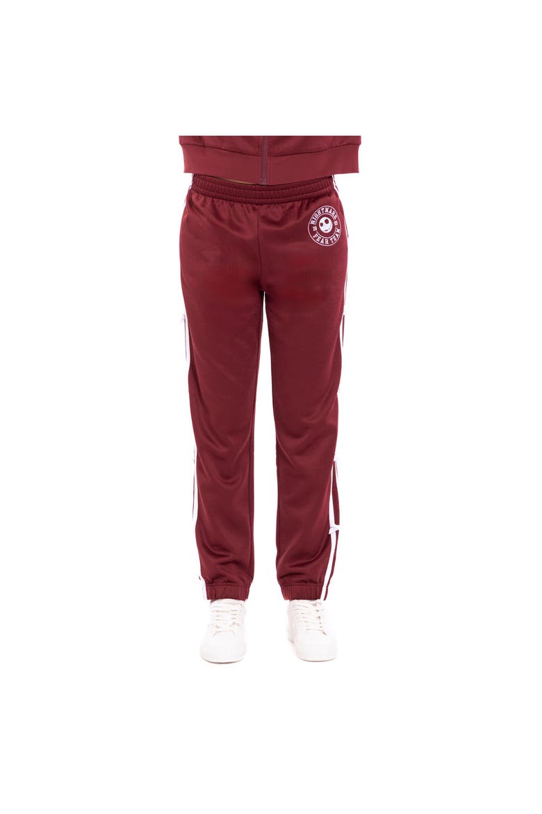 Nightmare Before Christmas Jack Skellington Track Pants, Alternate, color, Cabernet Jack