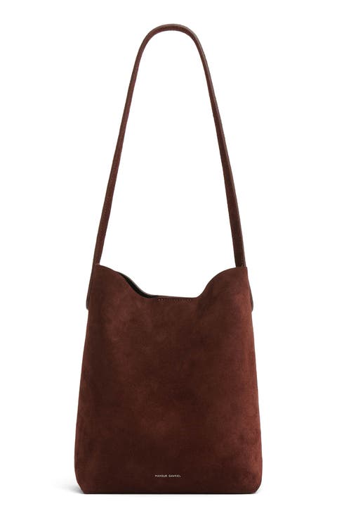 Small Everyday Cabas Suede Hobo Bag