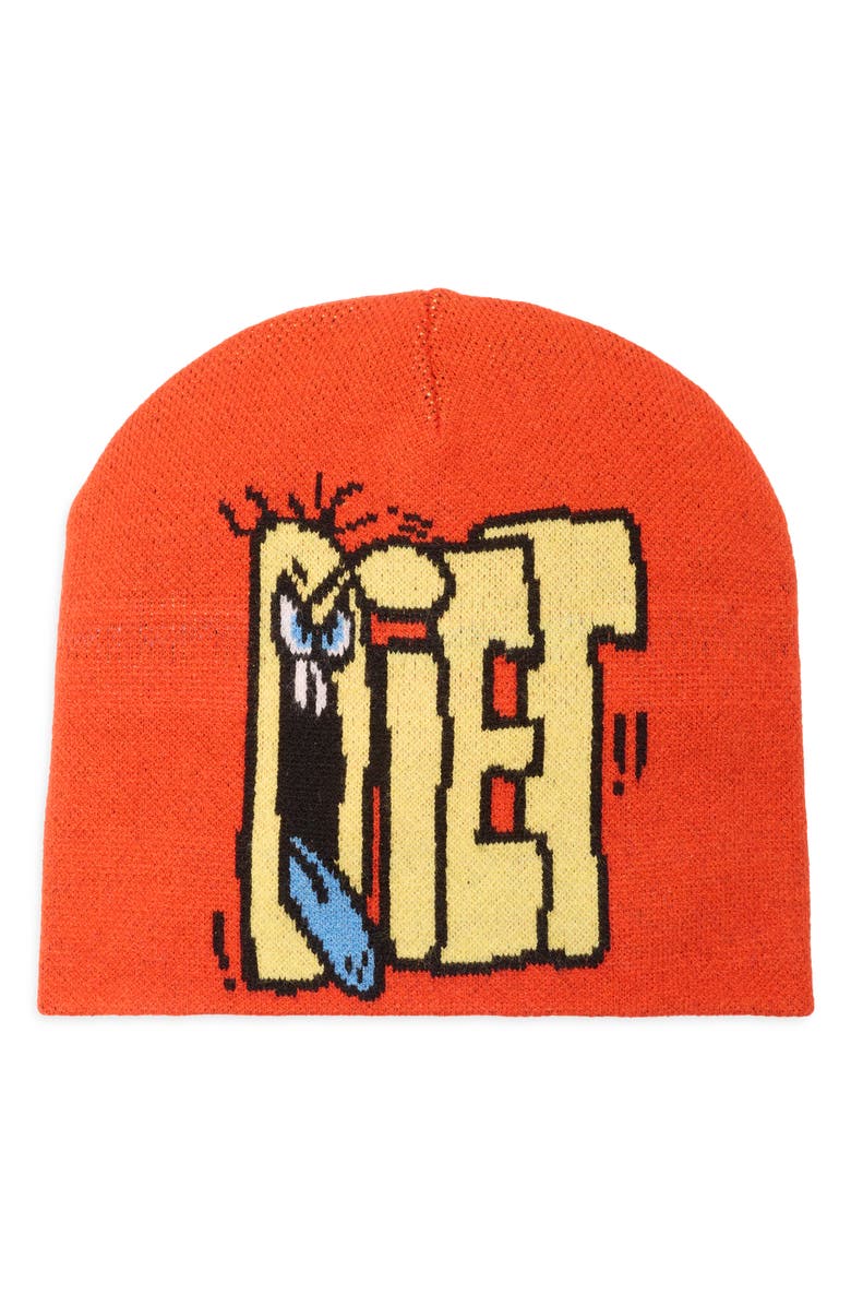 DIET STARTS MONDAY Toon Beanie, Main, color, Orange