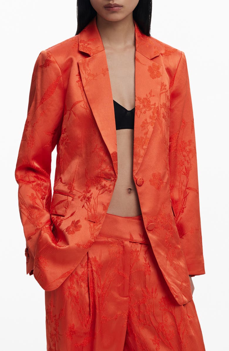 Desigual Embroidered Blazer, Main, color, 
