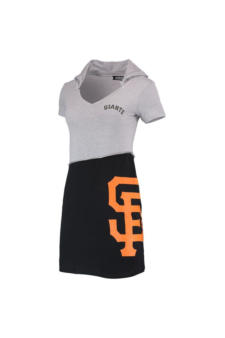 Women's Refried Apparel Heathered Gray/Black San Francisco Giants Hoodie Dress, Alternate, color, Gray