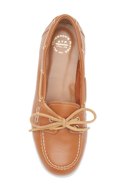 Atp Atelier Nesso Grained Leather Loafers In Brown