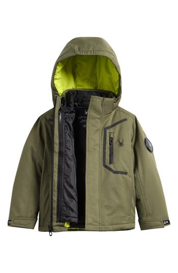 Spyder Kids' Snow System Jacket In Green