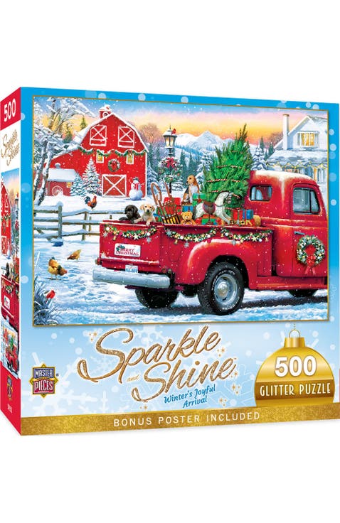 Winter's Arrival 500pc Glitter Puzzle