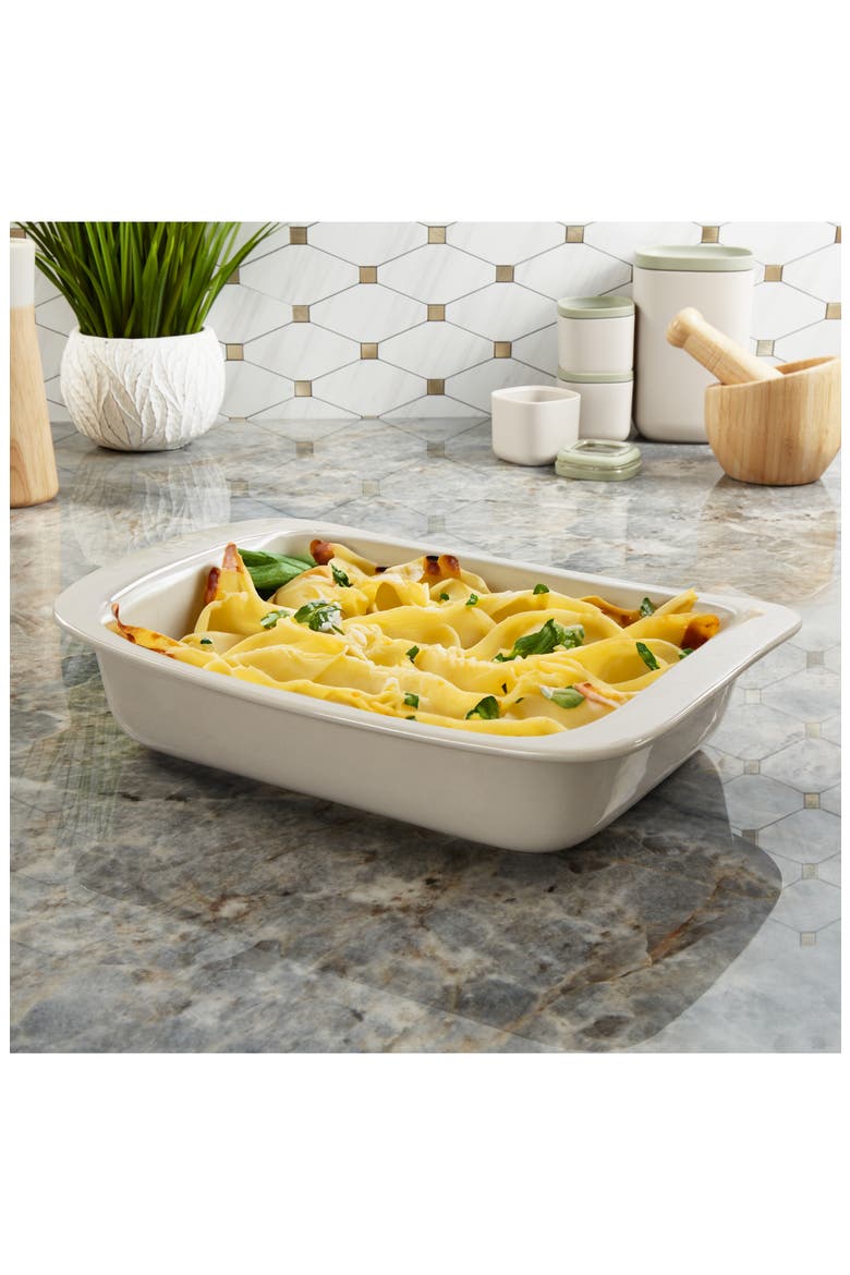 Leo Balance Rectangular 2.5-Quart Ceramic Baking Dish, Alternate, color, MOON MIST