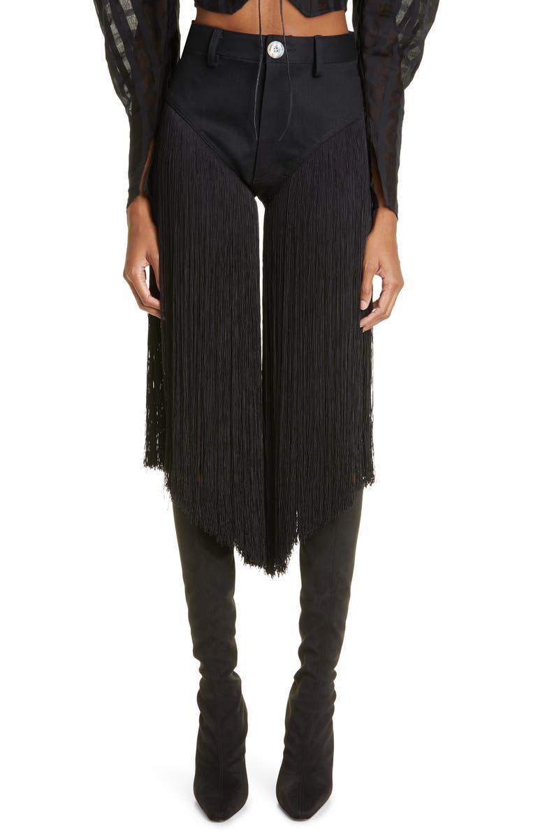 CAFE FORGOT x ZACHARIAH Fringe Jeans, Main, color, 