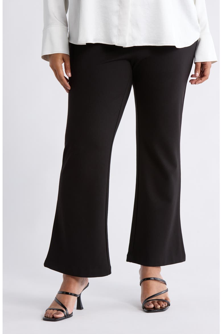 Flare Leg Pants, Main, color, BLACK