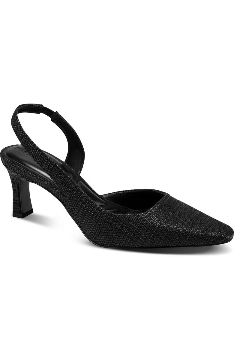 KARL LAGERFELD PARIS Sheenz Woven Slingback Pump, Main, color,