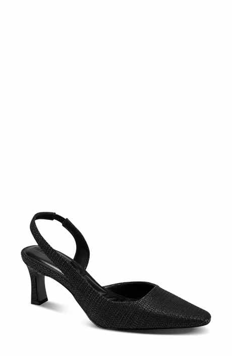 KARL LAGERFELD PARIS Sheenz Woven Slingback Pump
