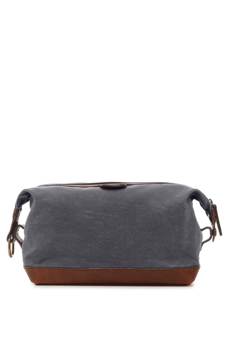 Ryder Waxed Canvas Dopp Kit, Alternate, color, Grey