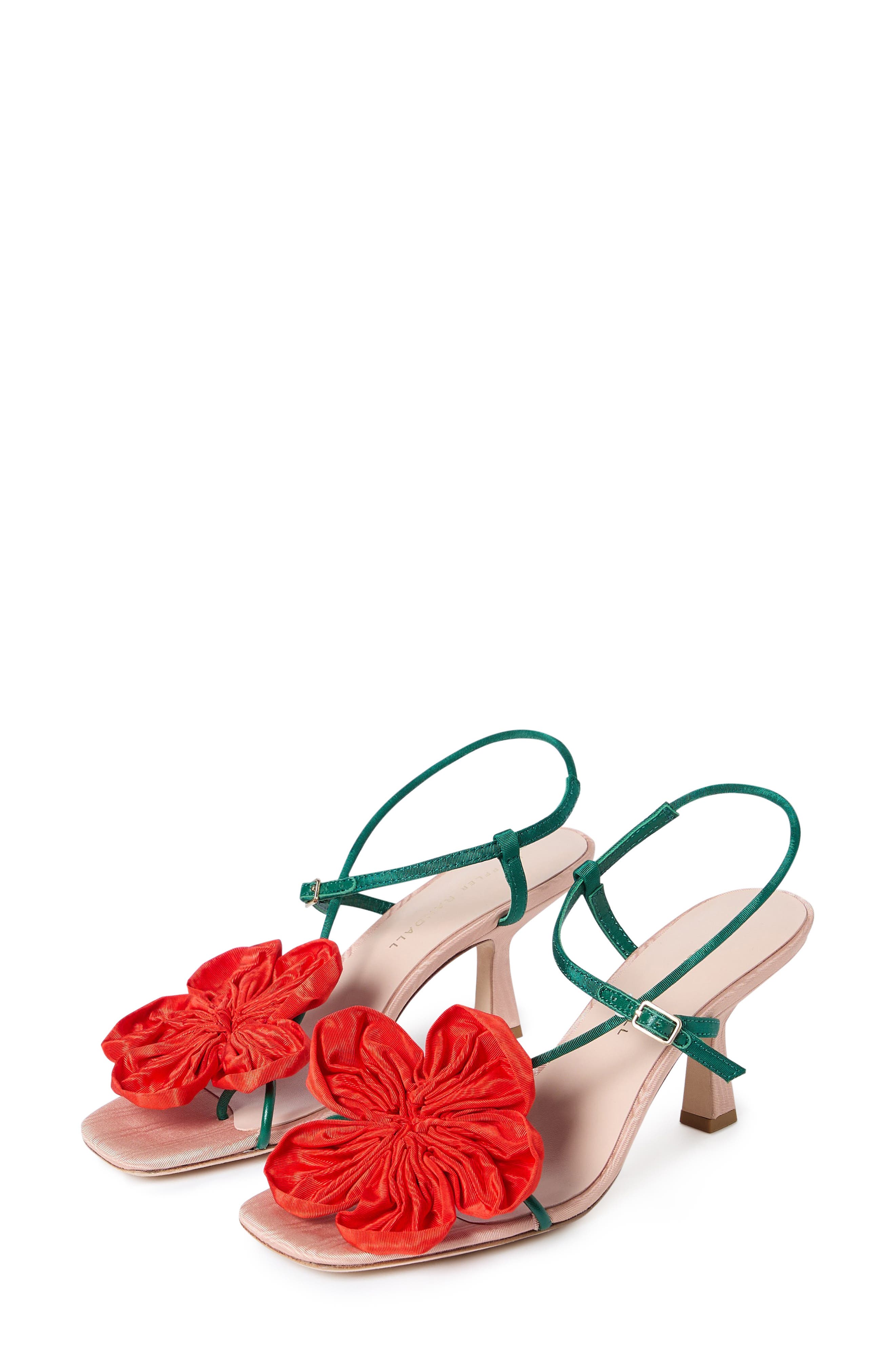Frank Slingback Sandal, Alternate, color, BEIGE/ GREEN/ RED