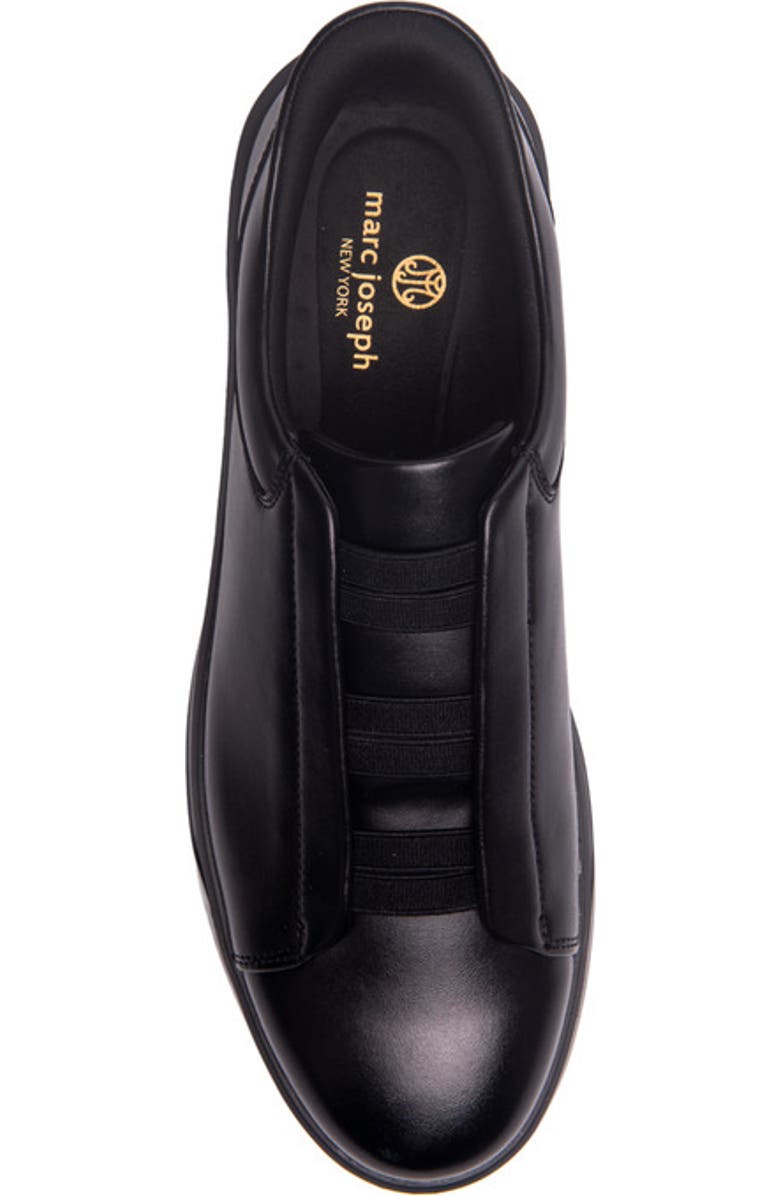 Marc Joseph New York Allen Street Hands Free Technology Lightweight Leather Sneaker, Alternate, color, Black Napa Leather/Black Sole