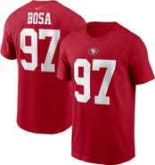 Nike Men's Nike Nick Bosa Scarlet San Francisco 49ers Player Name & Number T-Shirt